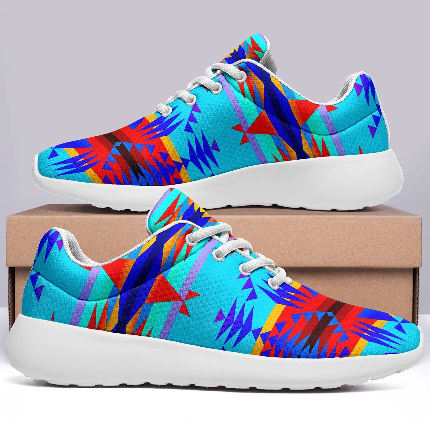 Between the Mountains Blue Ikkaayi Sport Sneakers