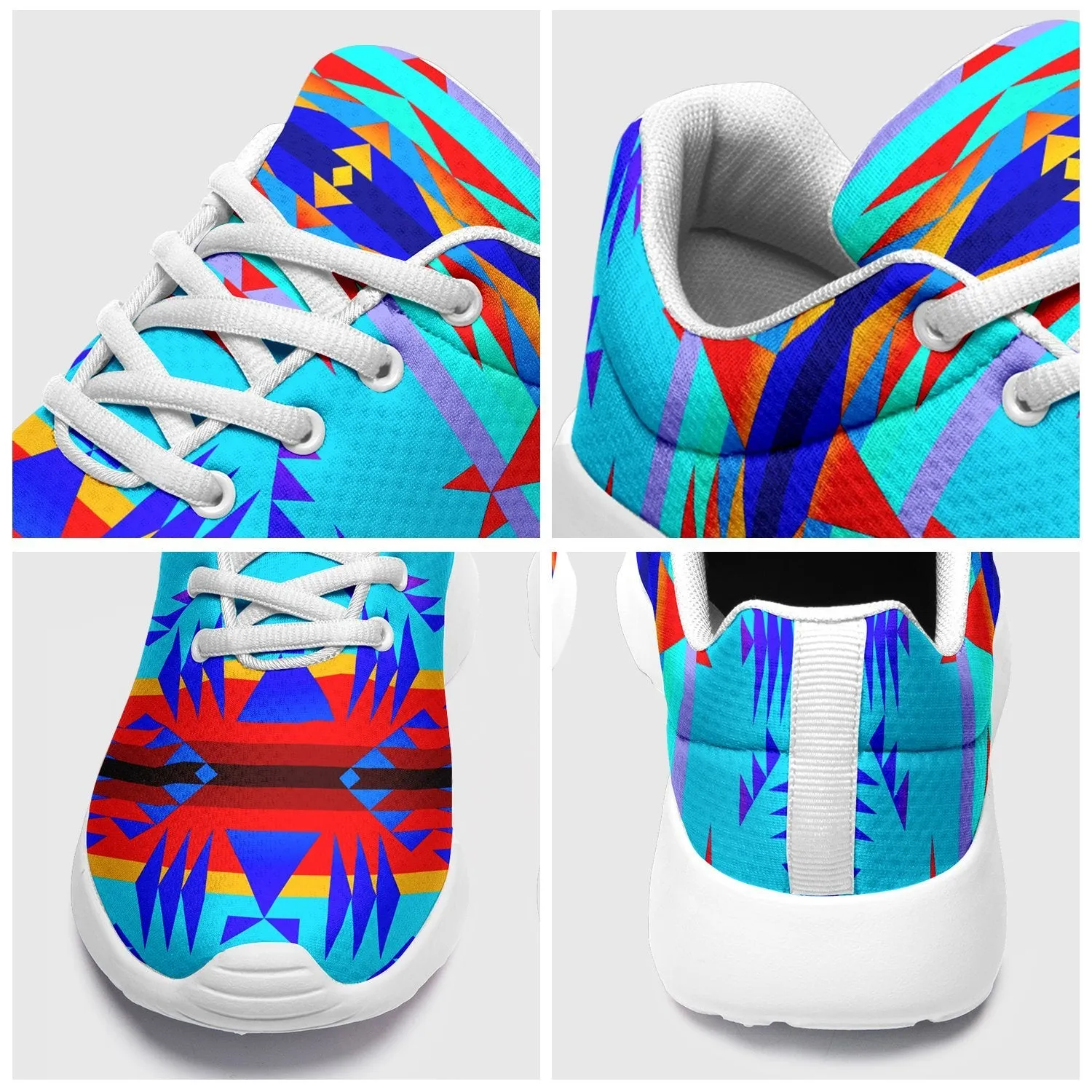 Between the Mountains Blue Ikkaayi Sport Sneakers