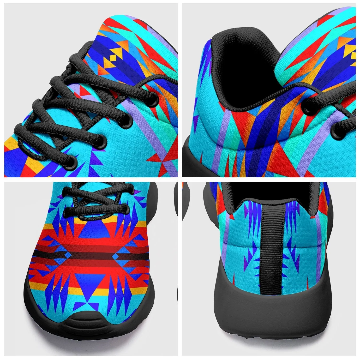 Between the Mountains Blue Ikkaayi Sport Sneakers