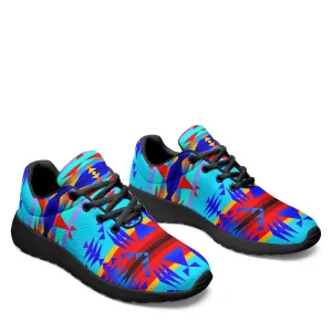 Between the Mountains Blue Ikkaayi Sport Sneakers