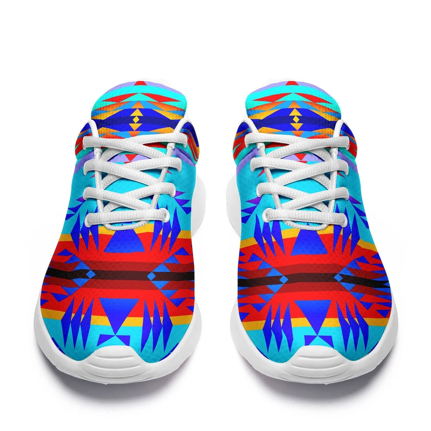 Between the Mountains Blue Ikkaayi Sport Sneakers