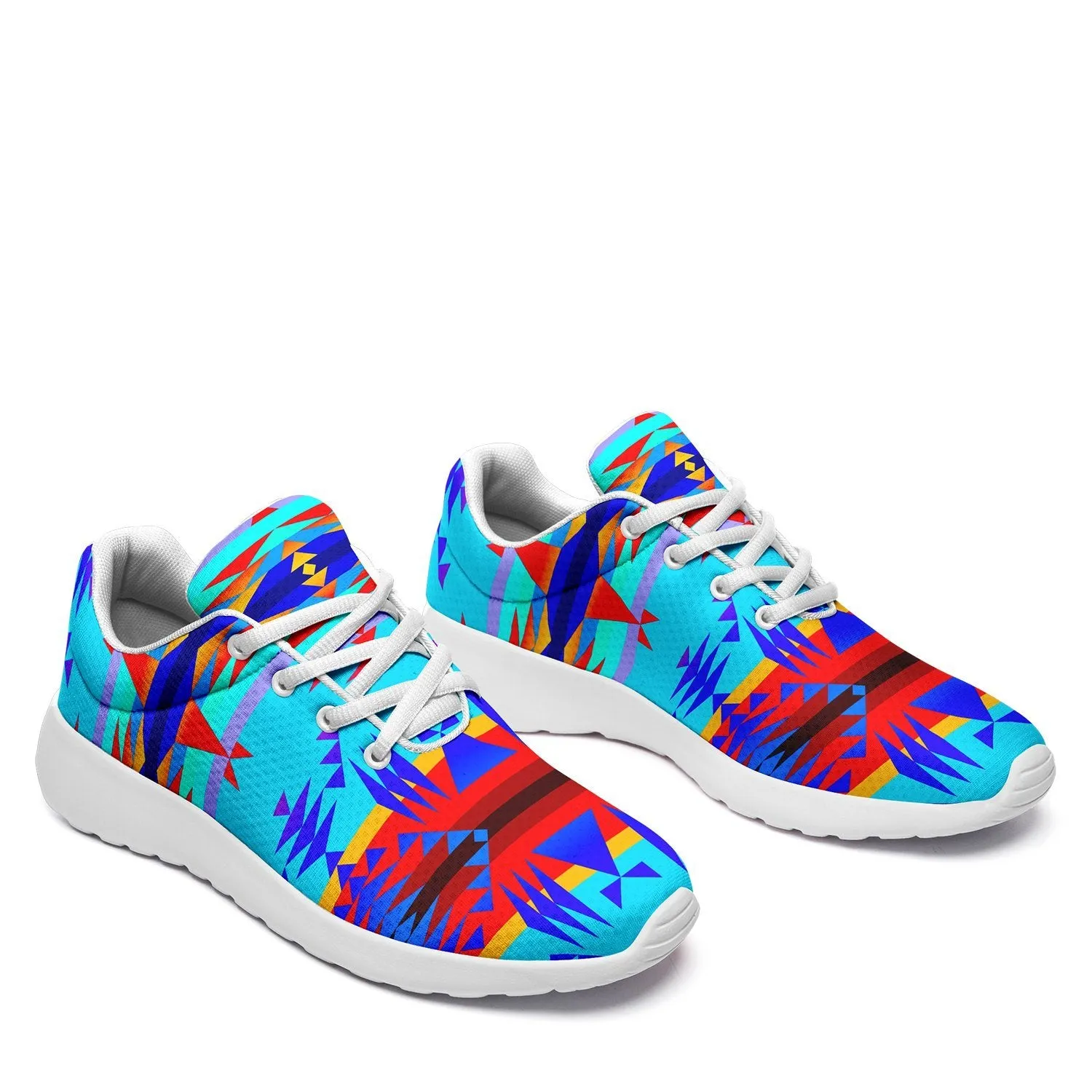 Between the Mountains Blue Ikkaayi Sport Sneakers
