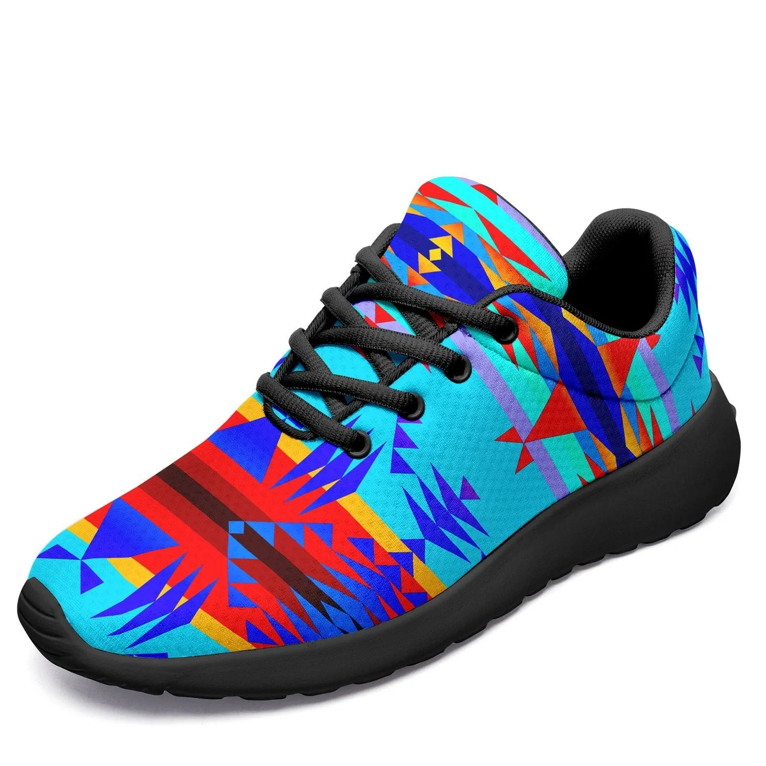 Between the Mountains Blue Ikkaayi Sport Sneakers