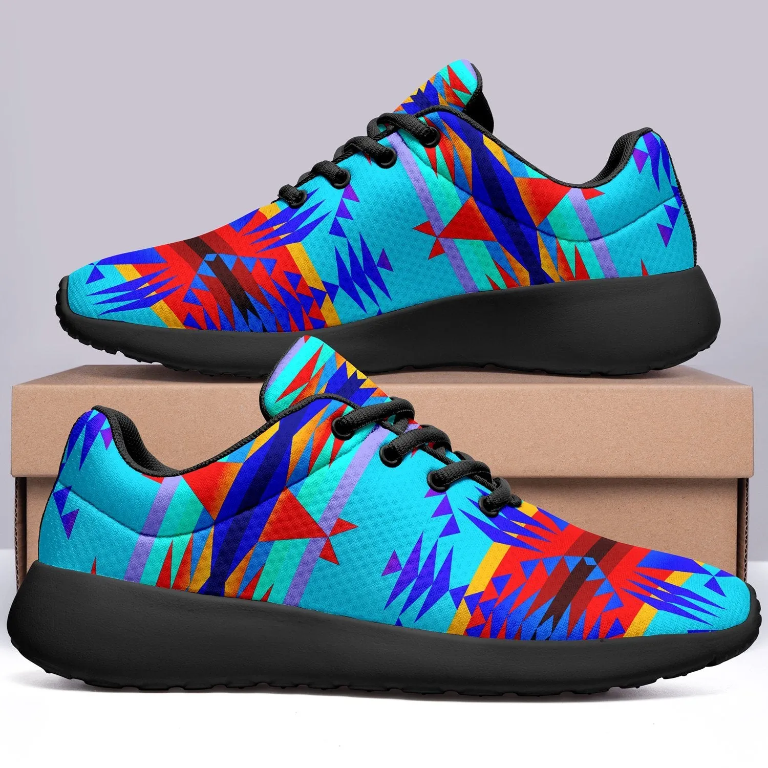 Between the Mountains Blue Ikkaayi Sport Sneakers
