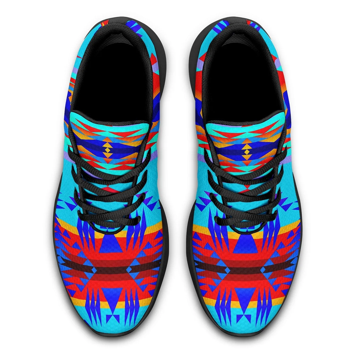 Between the Mountains Blue Ikkaayi Sport Sneakers