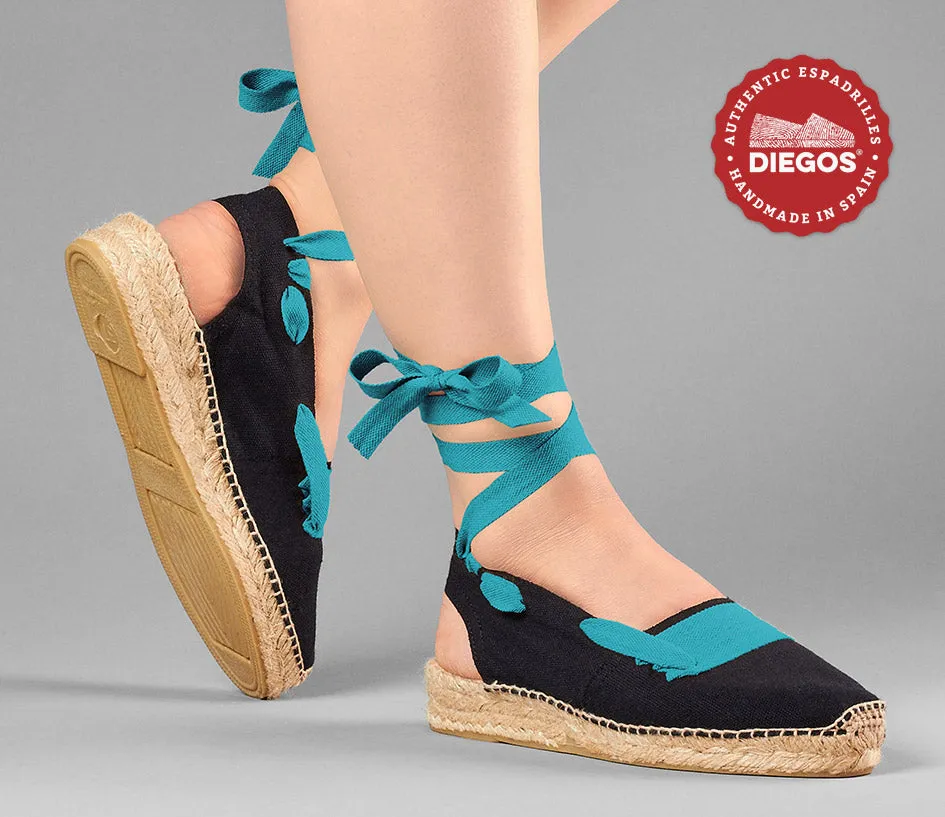 Black basque Catalina espadrille