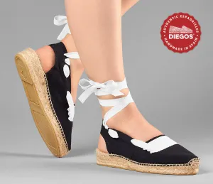Black basque Catalina espadrille