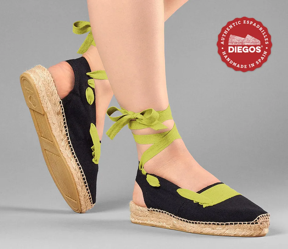 Black basque Catalina espadrille