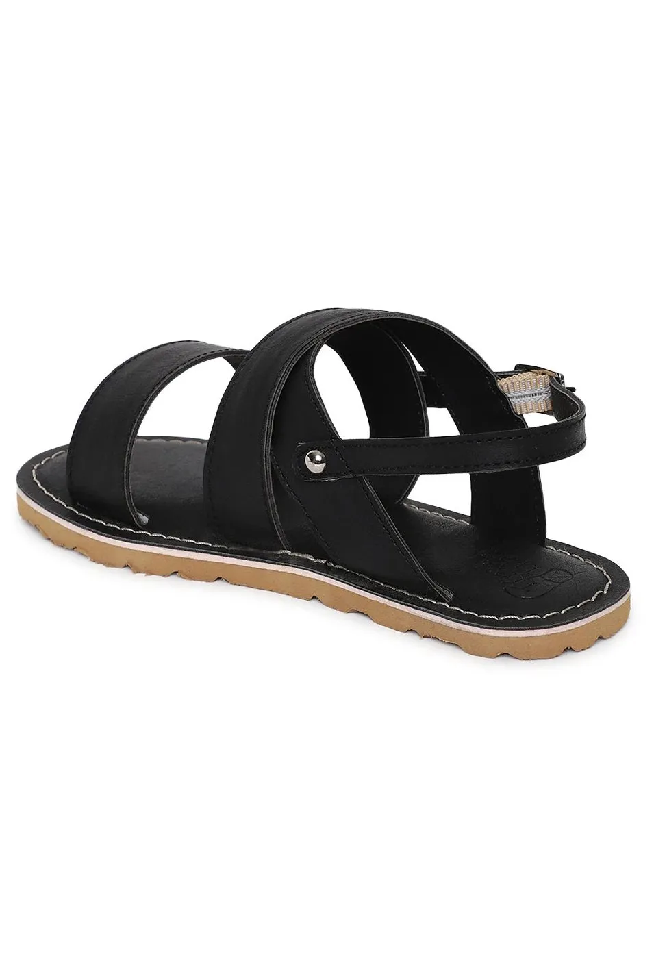 Boy Black Criss Cross Sandal