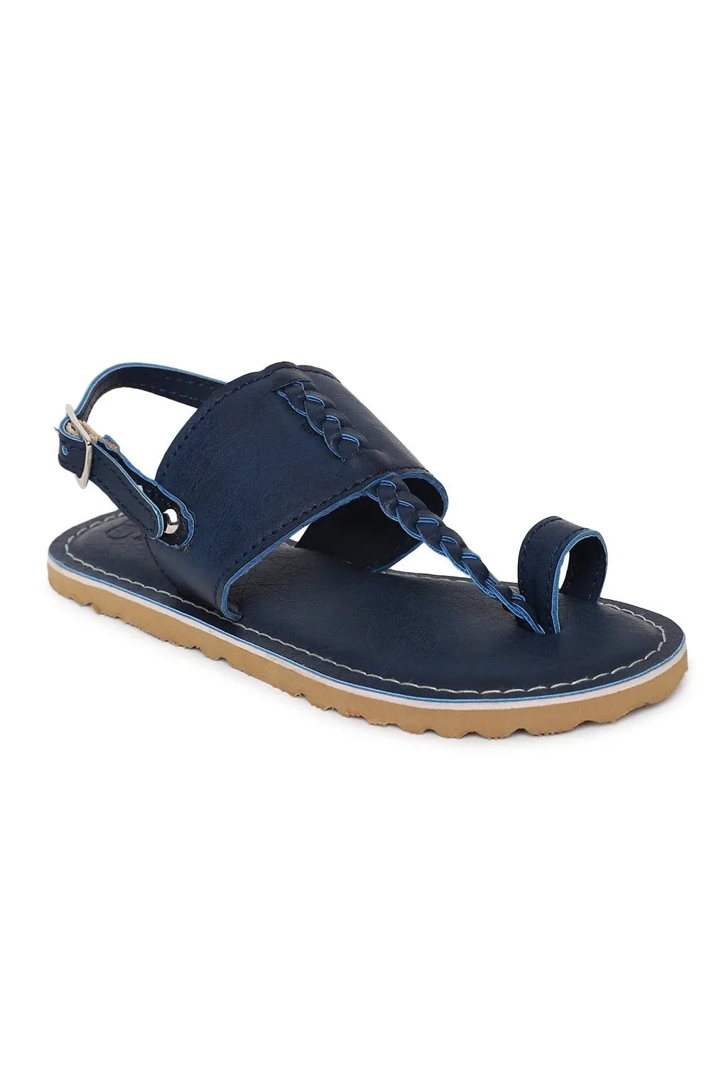 Boy Blue Braid Kohlapuri Sandal