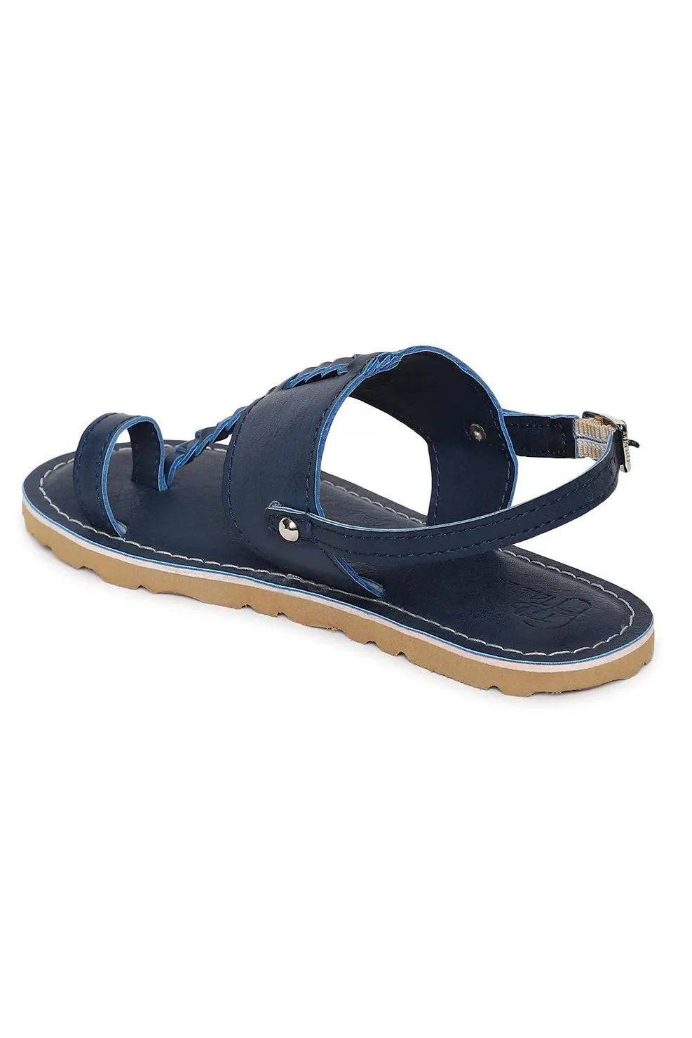 Boy Blue Braid Kohlapuri Sandal