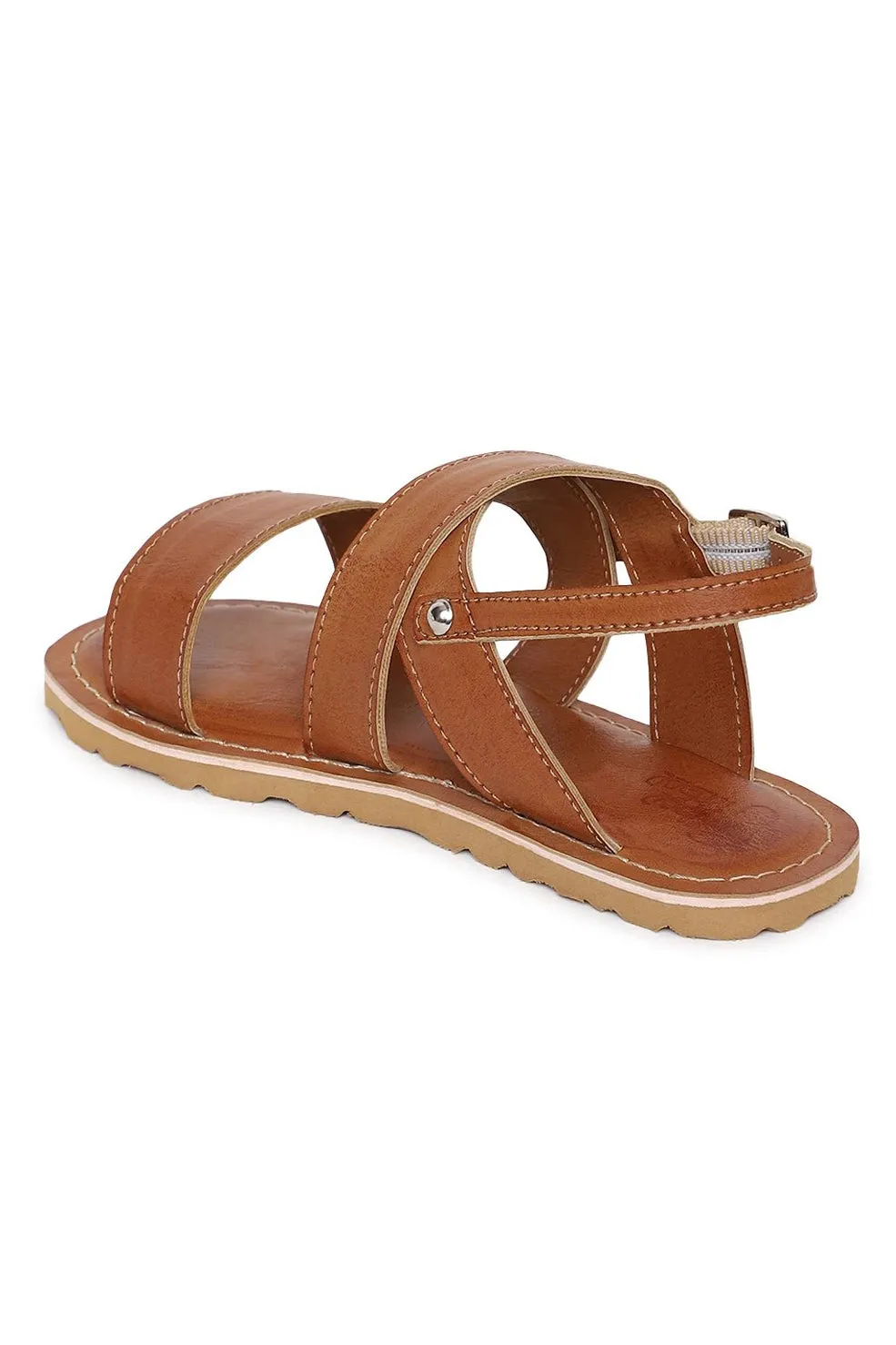 Boy Brown Criss Cross Sandal
