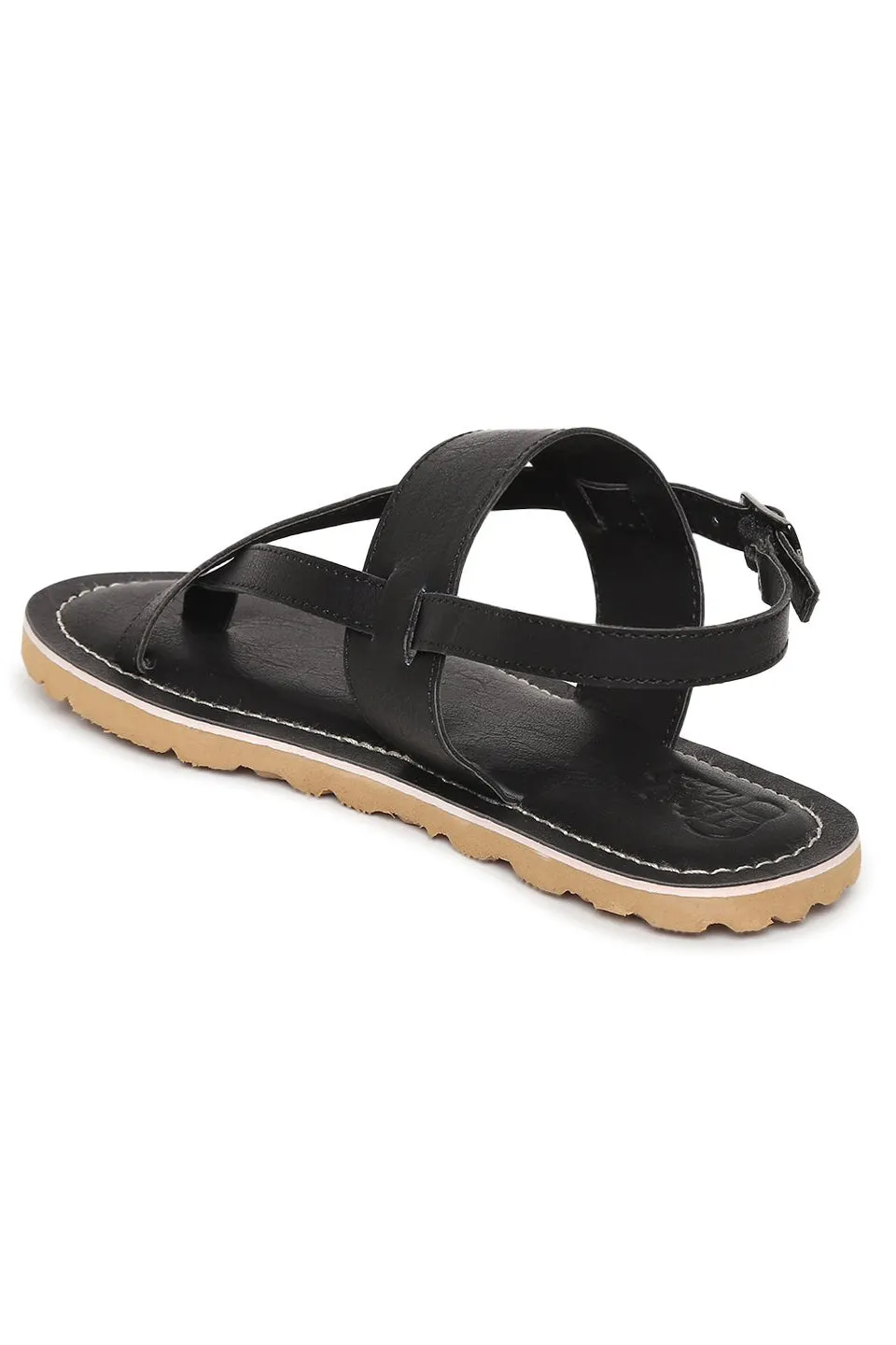 Boys Black Nawab Sandal