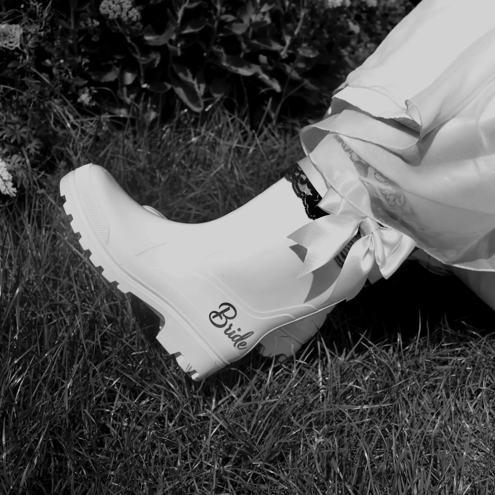 Bridal Rain Boots, Wellies, Alternative Wedding Shoes,