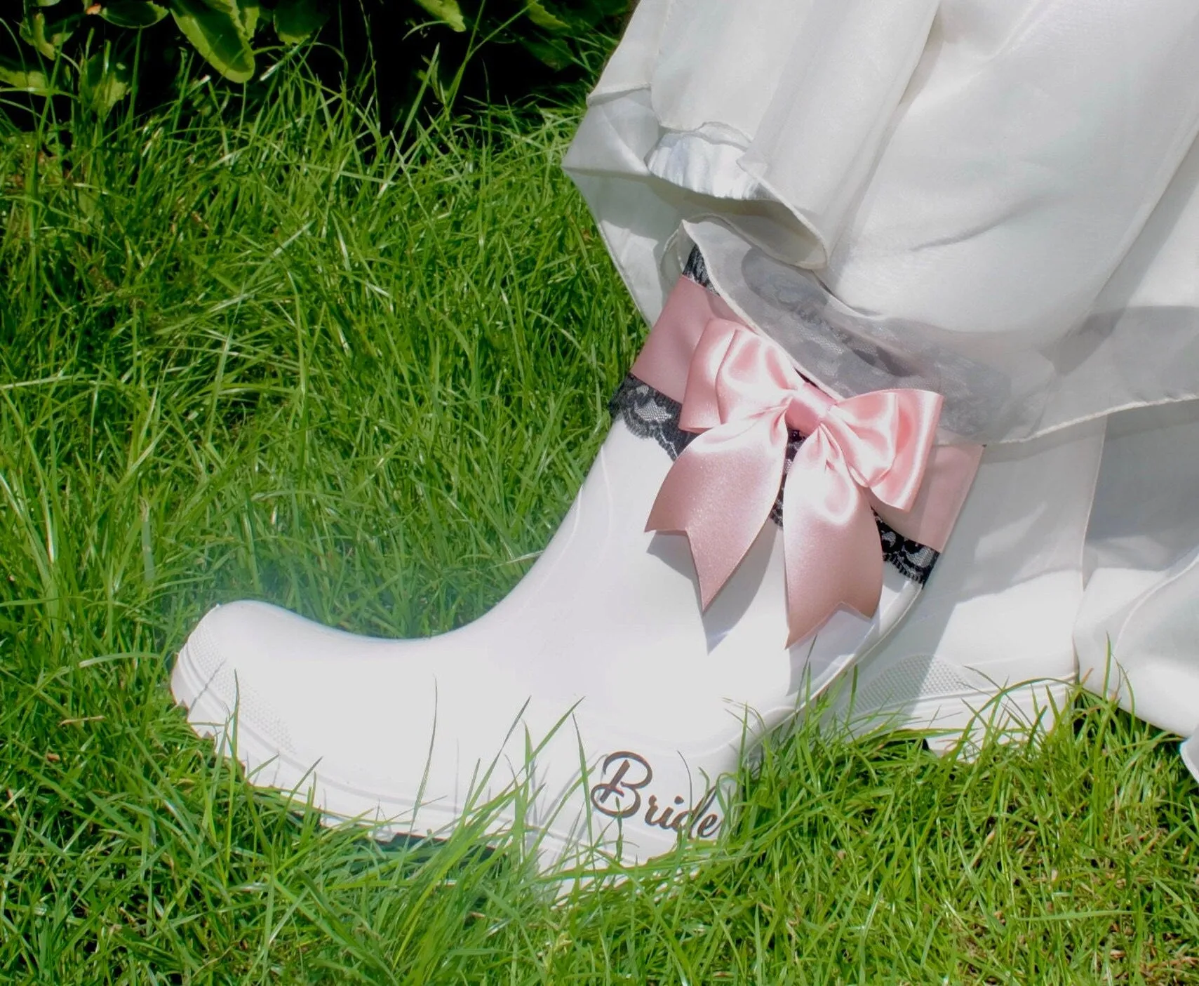 Bridal Rain Boots, Wellies, Alternative Wedding Shoes,