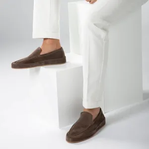 Brown Suede Freya Calm Loafers - AW24
