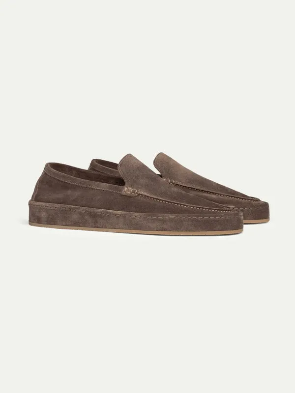 Brown Suede Freya Calm Loafers - AW24