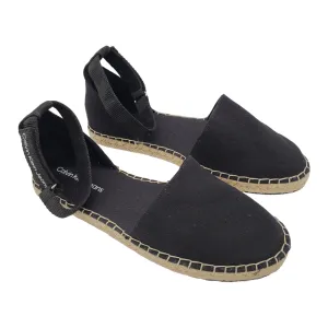 Calvin Klein Black Cotton Espadrilles