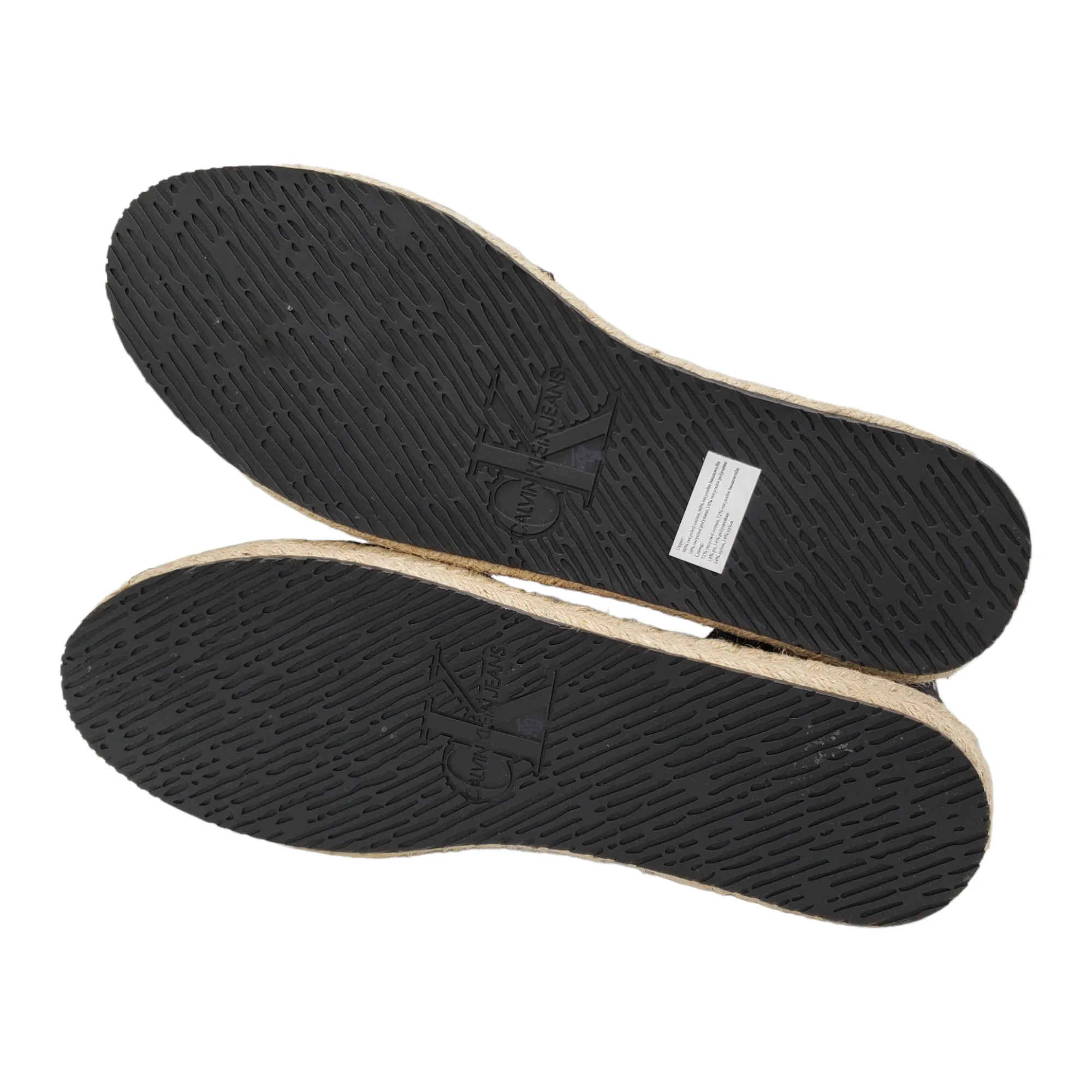 Calvin Klein Black Cotton Espadrilles