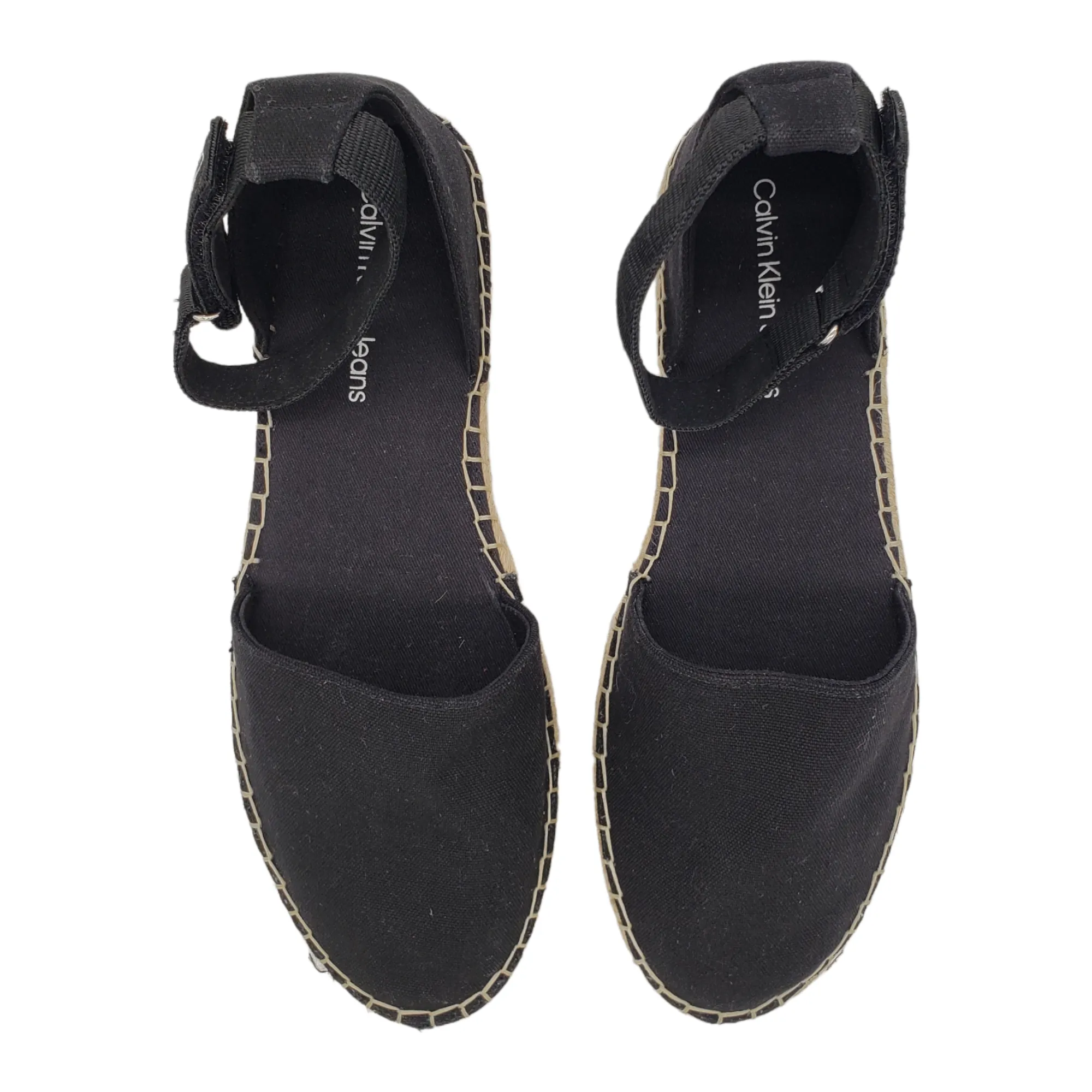 Calvin Klein Black Cotton Espadrilles
