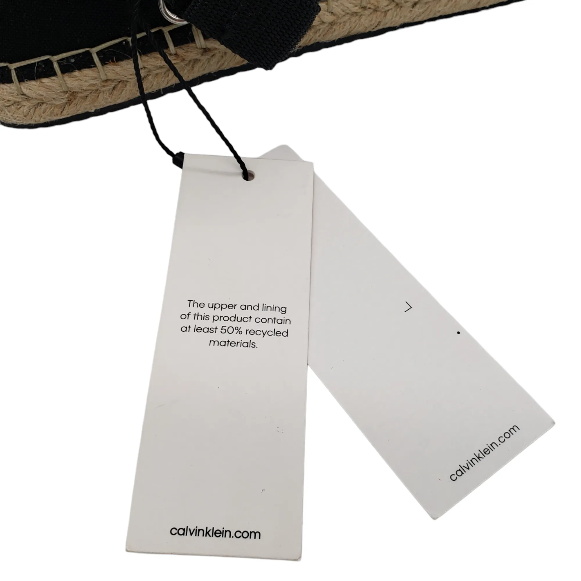 Calvin Klein Black Cotton Espadrilles