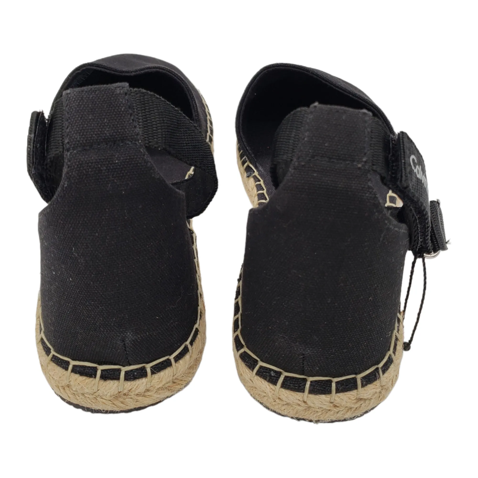 Calvin Klein Black Cotton Espadrilles