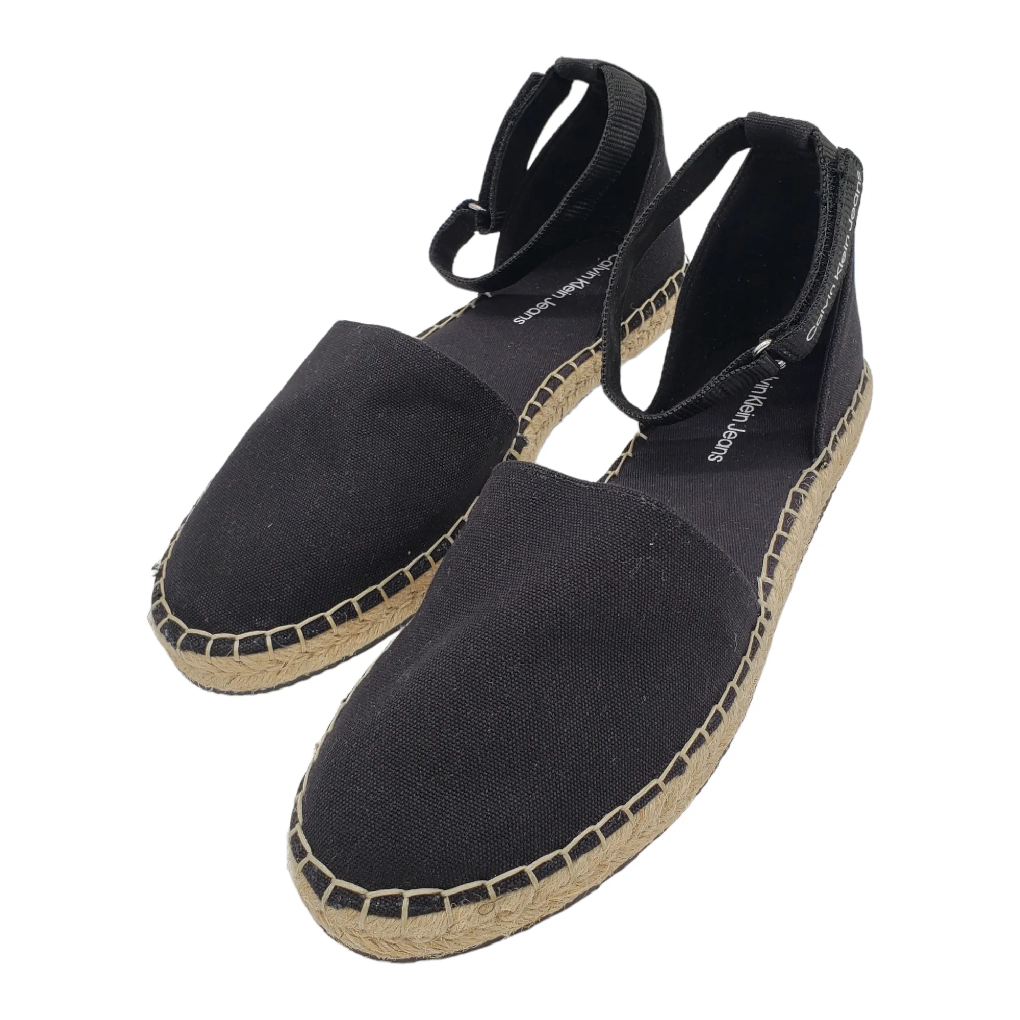 Calvin Klein Black Cotton Espadrilles