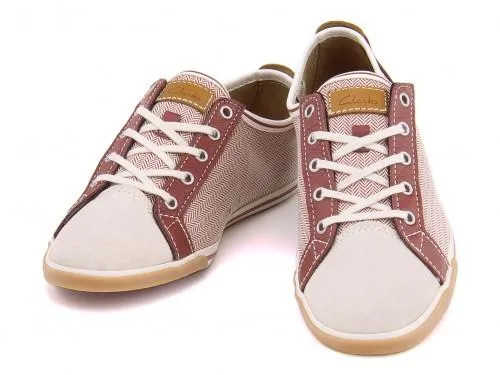 Clarks Mego Lace Red Combi Mens Sneakers