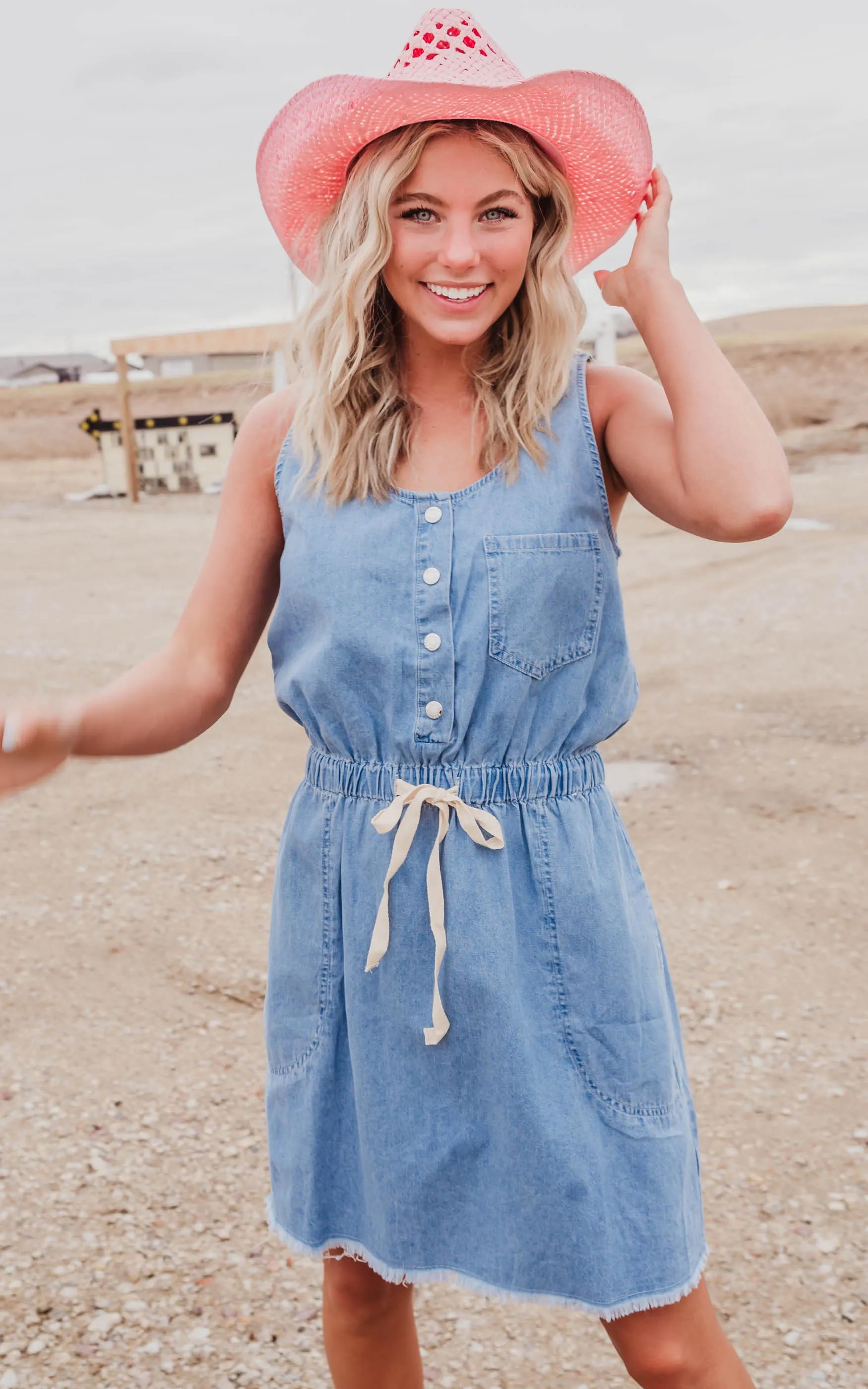Denim Tank Dress - Final Sale