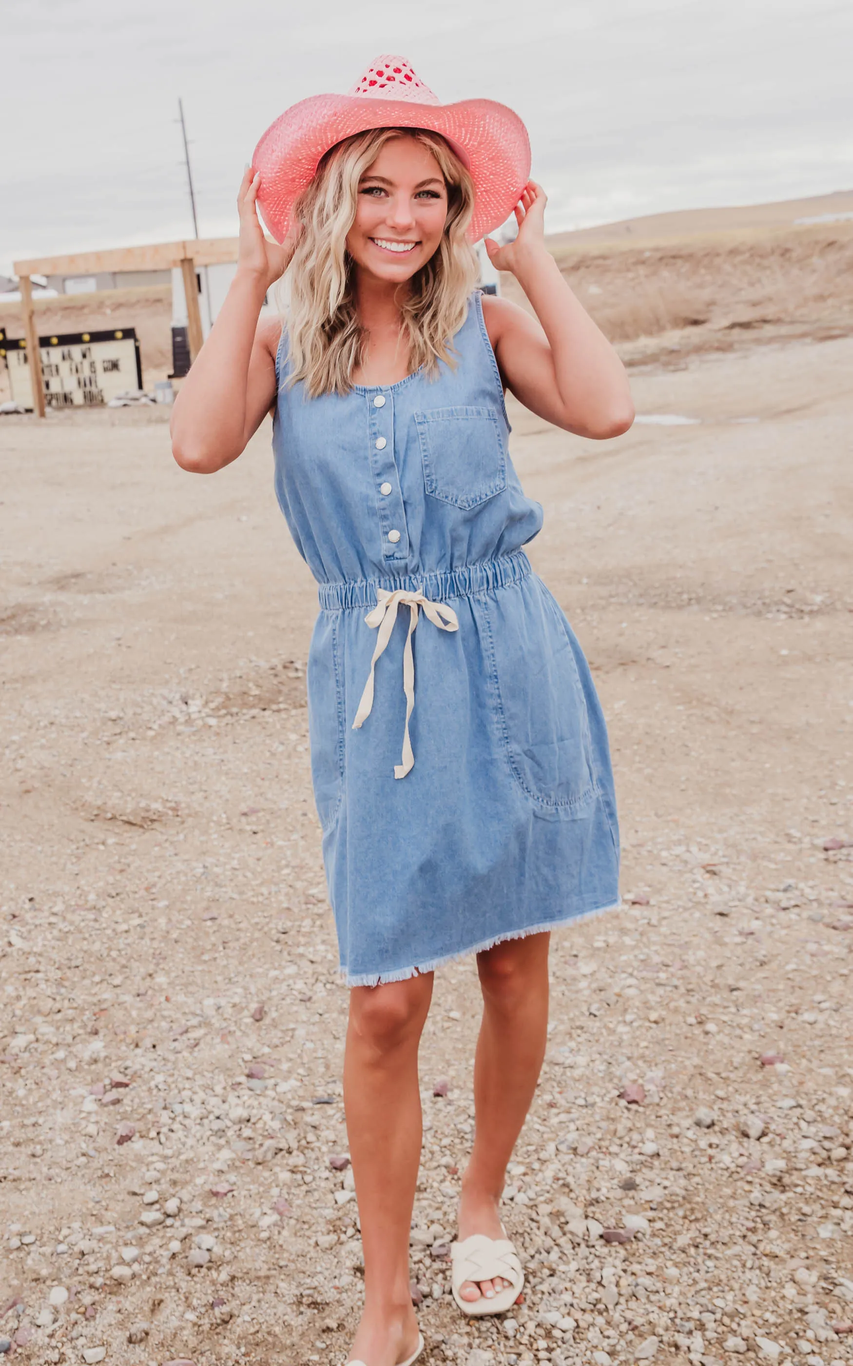 Denim Tank Dress - Final Sale