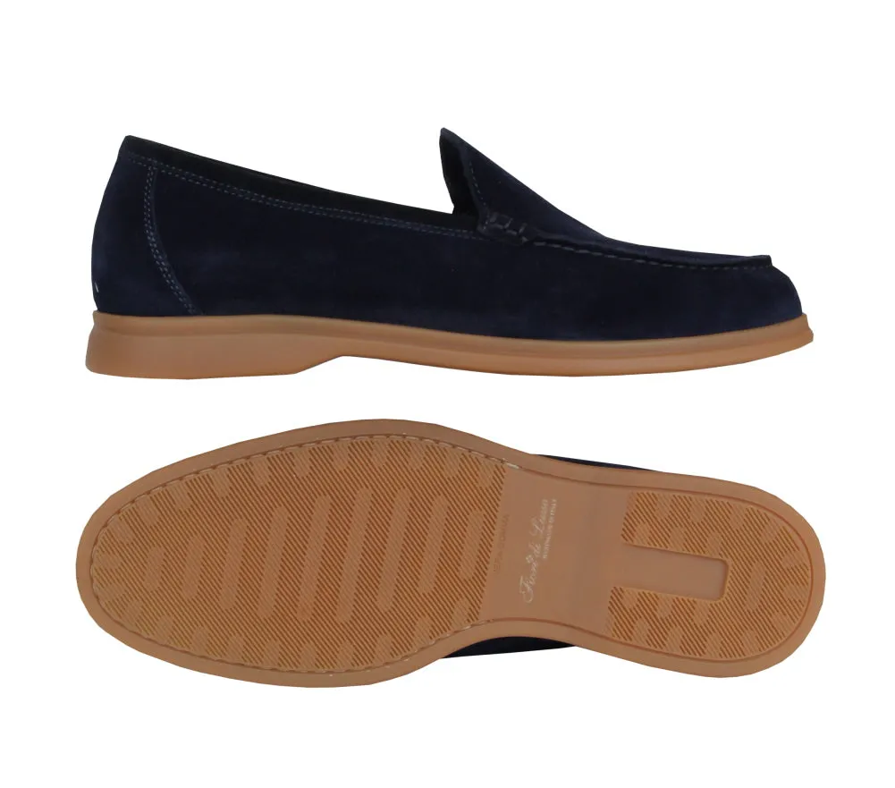 Fiori Di Lusso Blue  Loafers