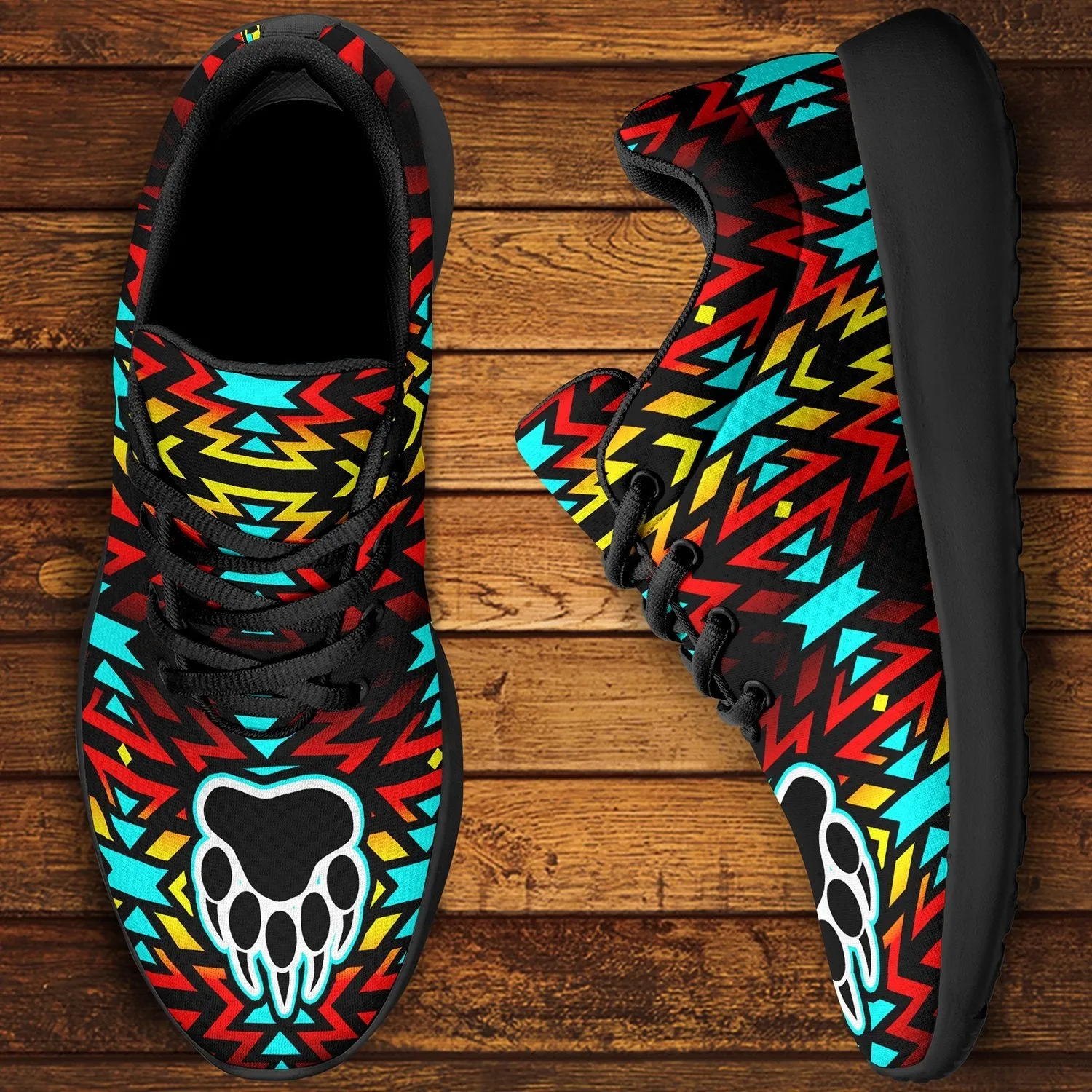 Fire Colors and Turquoise Bearpaw Ikkaayi Sport Sneakers