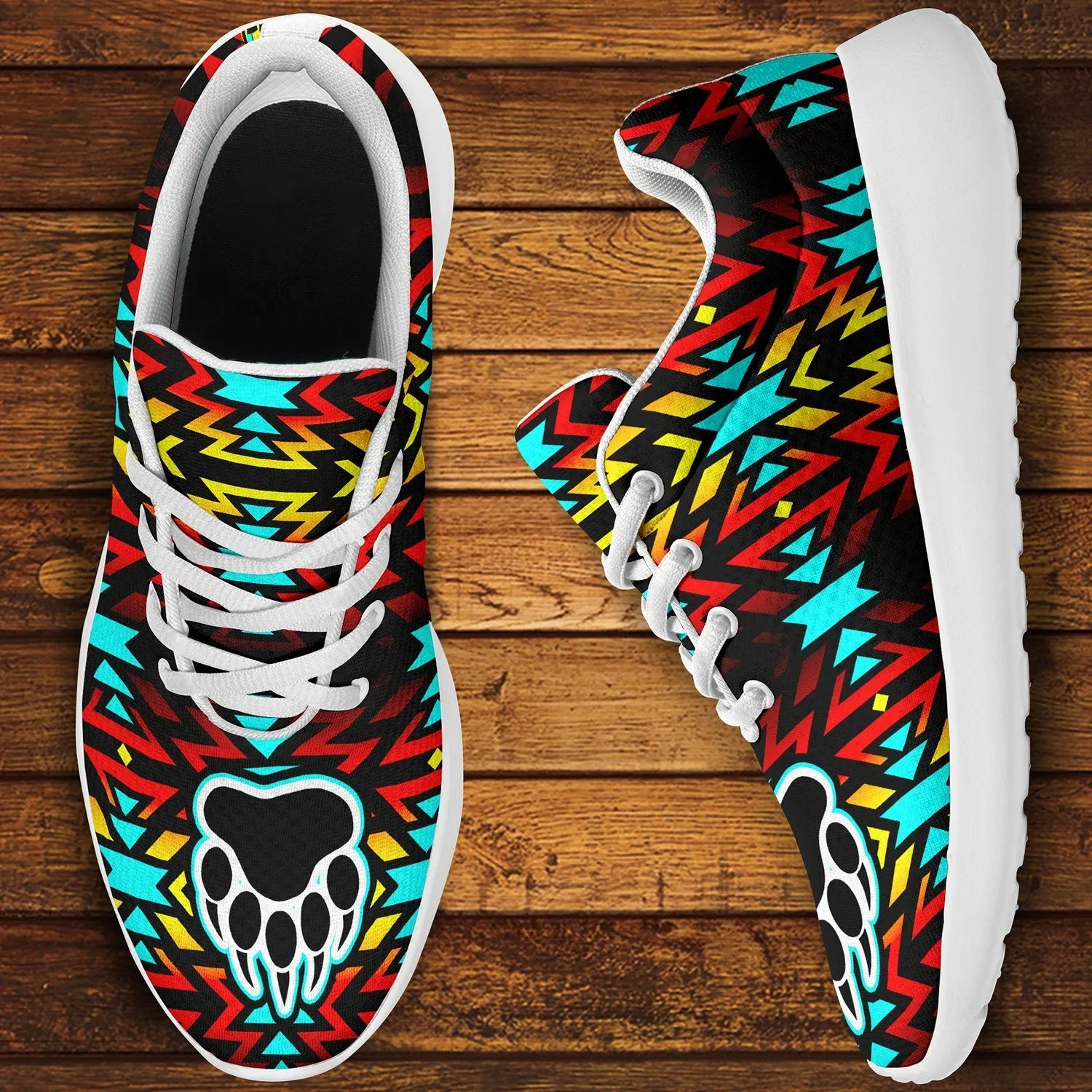Fire Colors and Turquoise Bearpaw Ikkaayi Sport Sneakers