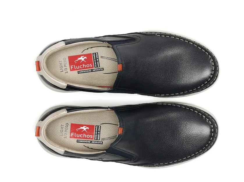 Fluchos Men's KAI F1985 Slip On shoes Dark Blue