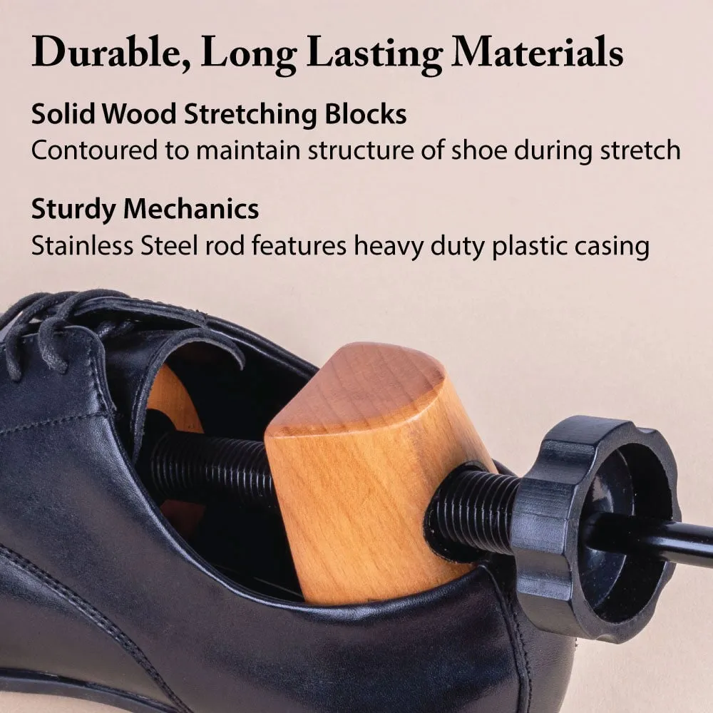 FootFitter Professional 2-Way Shoe Stretcher Set - Pair of Shoe Stretcher