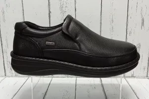 G-COMFORT SHOES (WIDE FITTING) - P3702 - SLIP ON SHOE - Black (Waterproof)