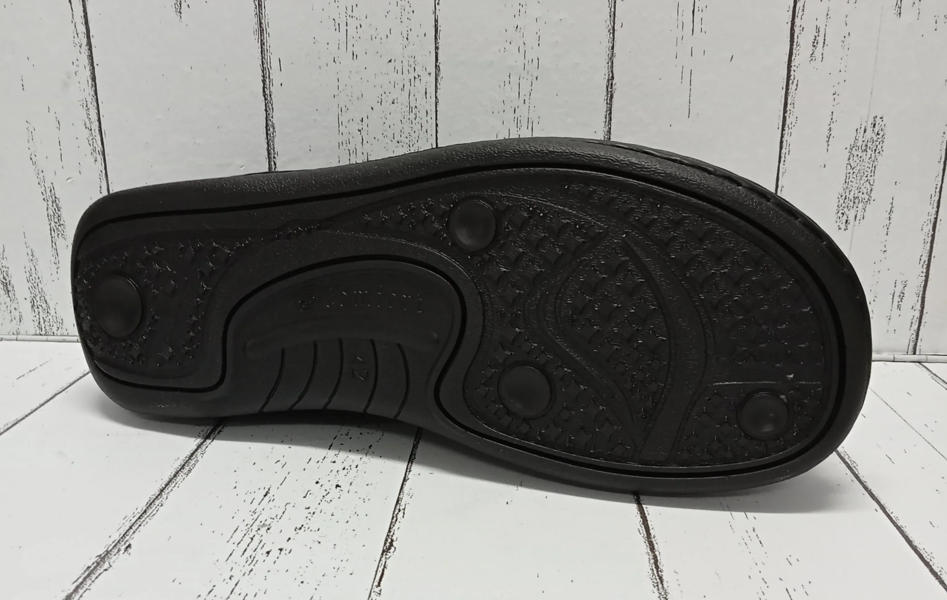 G-COMFORT SHOES (WIDE FITTING) - P3702 - SLIP ON SHOE - Black (Waterproof)