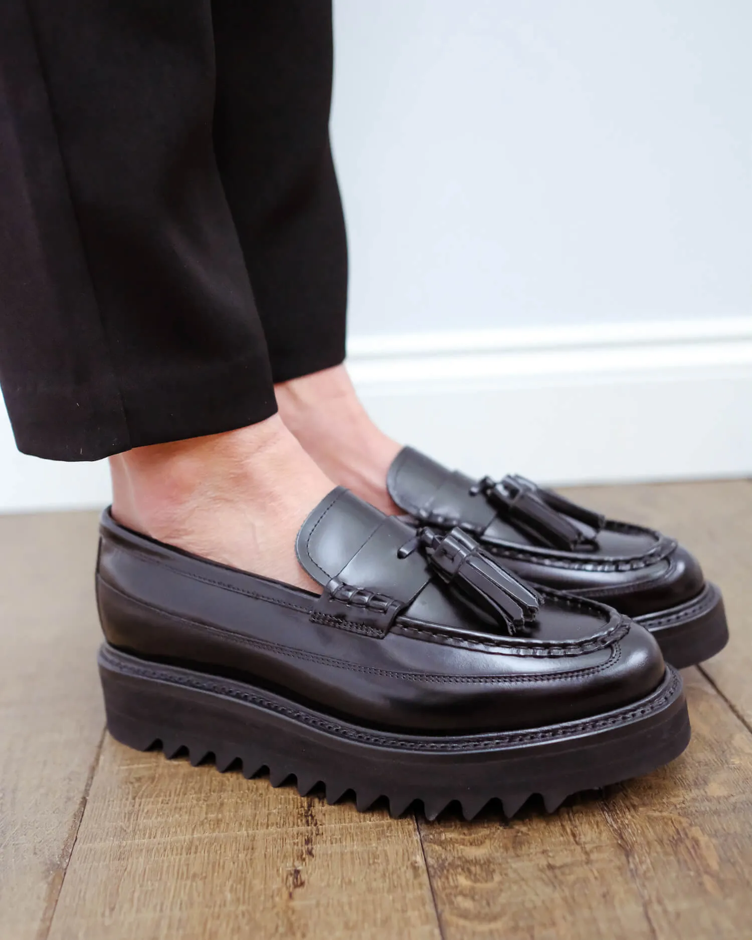 Grenson Brie shine loafer in black