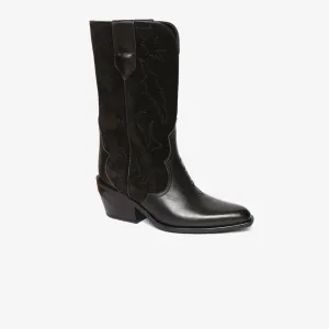 Greyder Women's High Cowgirl Boots in Black