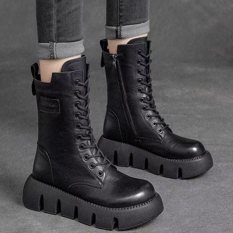 Hudson  Rugged Lace-Up Boots