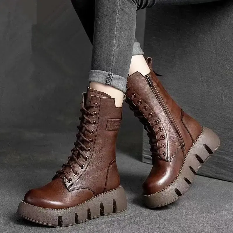 Hudson  Rugged Lace-Up Boots