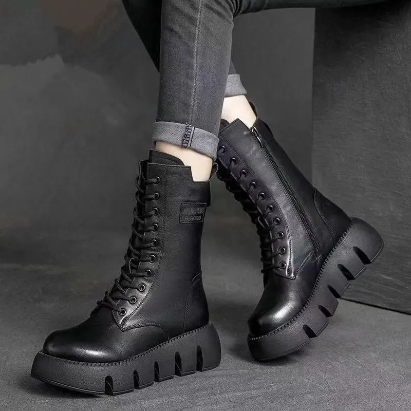 Hudson  Rugged Lace-Up Boots