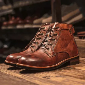 Hunter - Rugged Leather Men's Boots