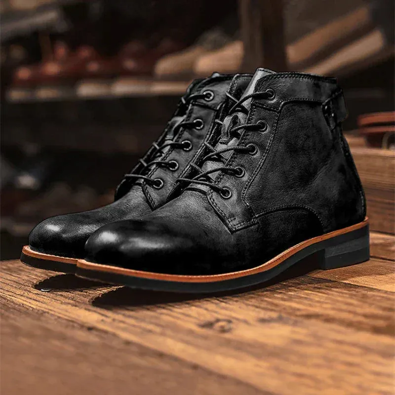 Hunter - Rugged Leather Men's Boots