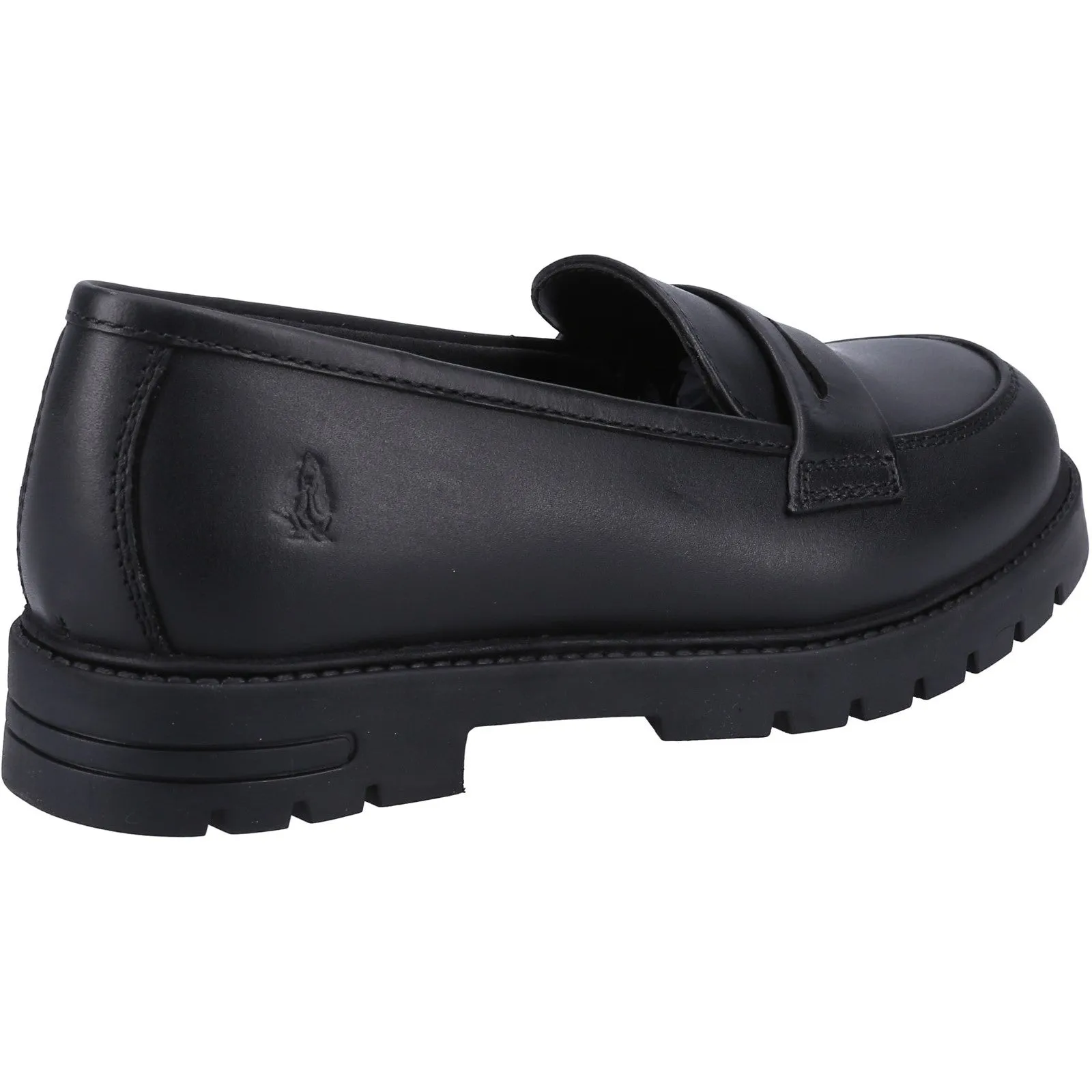 Hush Puppies Girls Hazel Leather School Shoes - Black