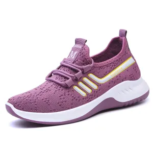 Ladies Knit Lace up Shoes Trainers