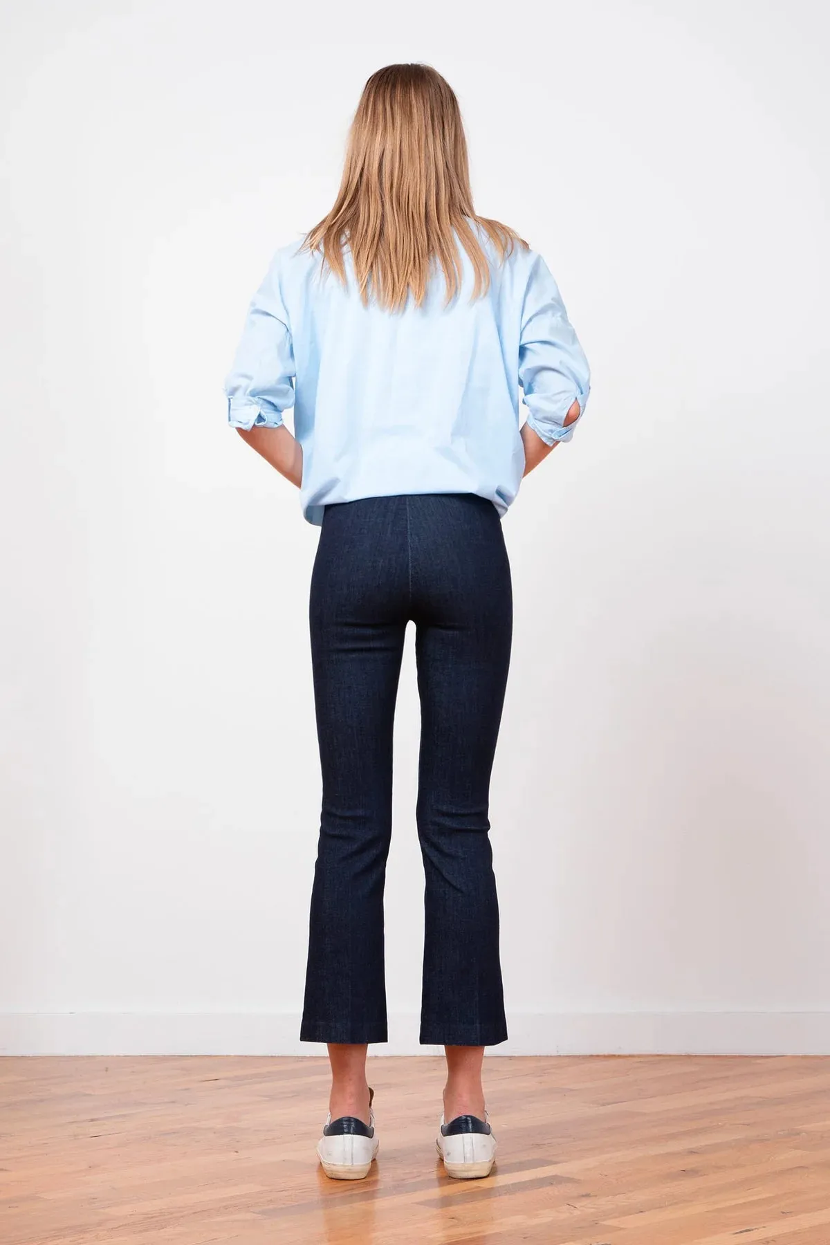 Leo Dark Denim Crop Flare