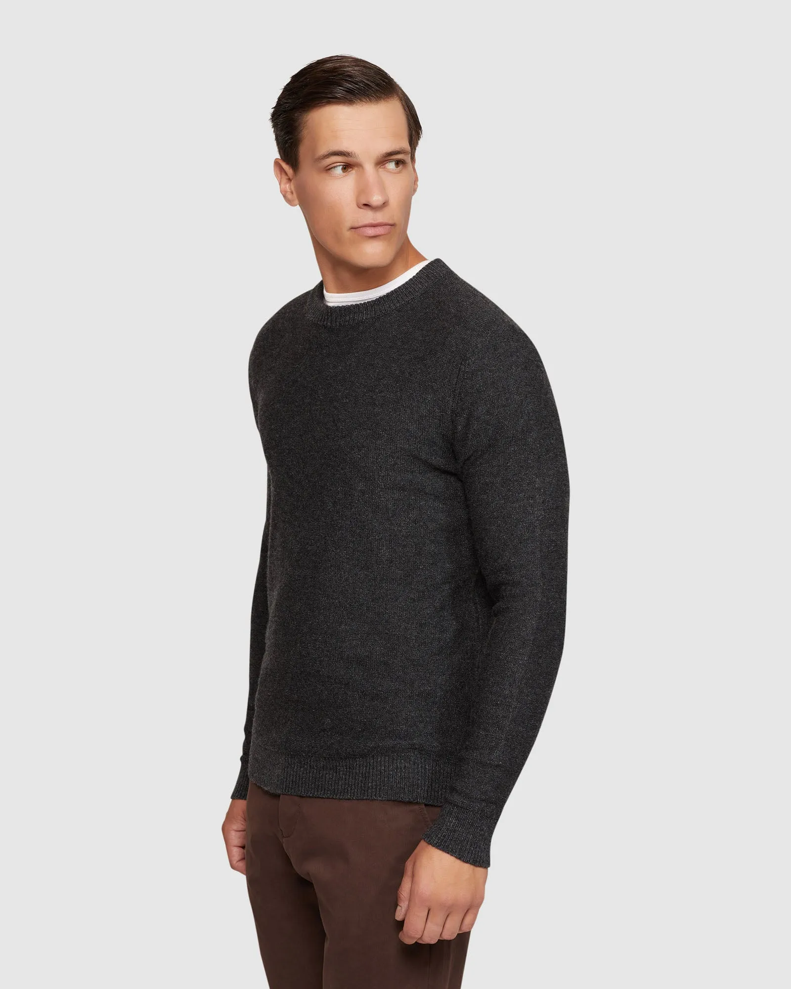 Leon Crew Neck Wool Rich Pullover