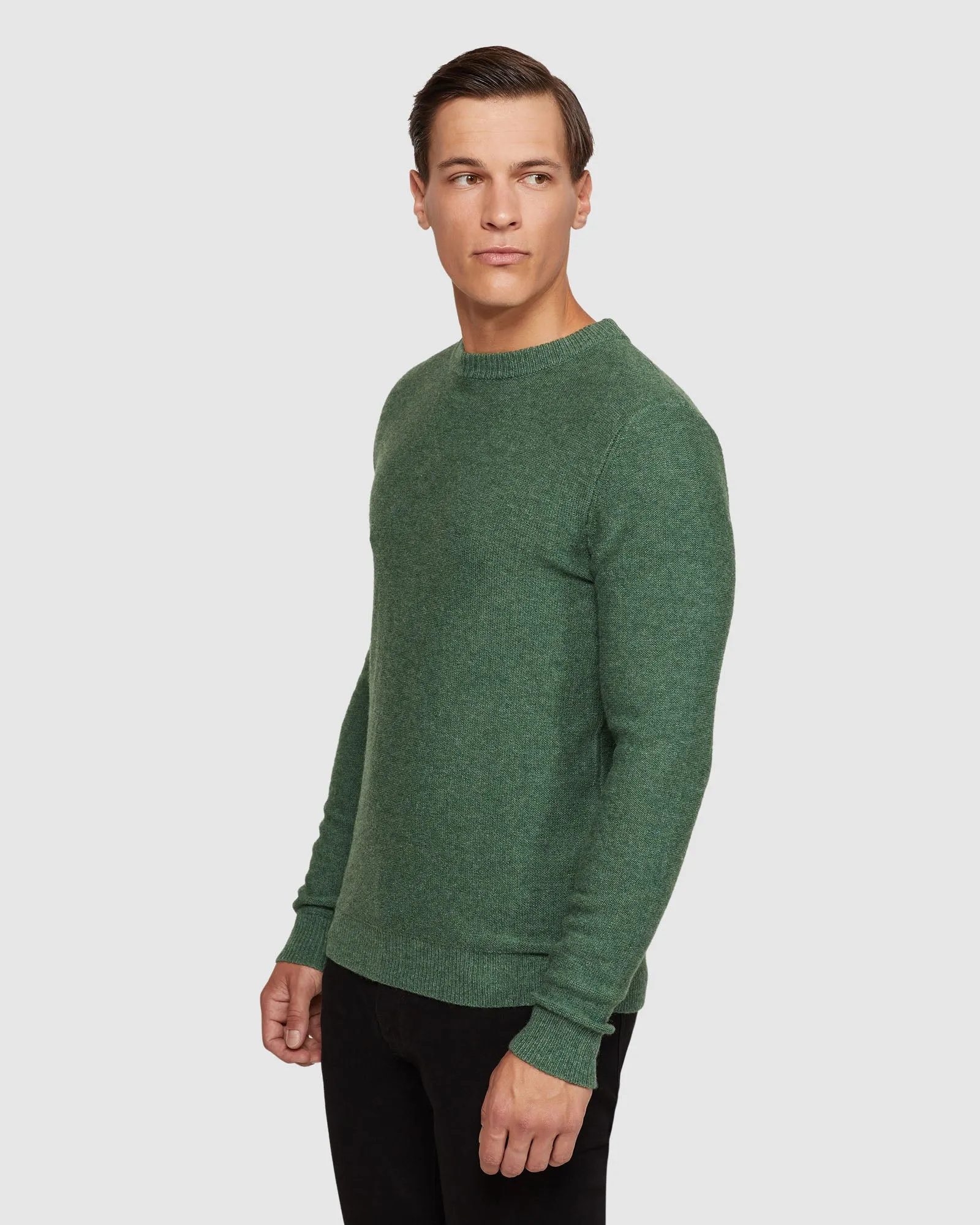 Leon Crew Neck Wool Rich Pullover