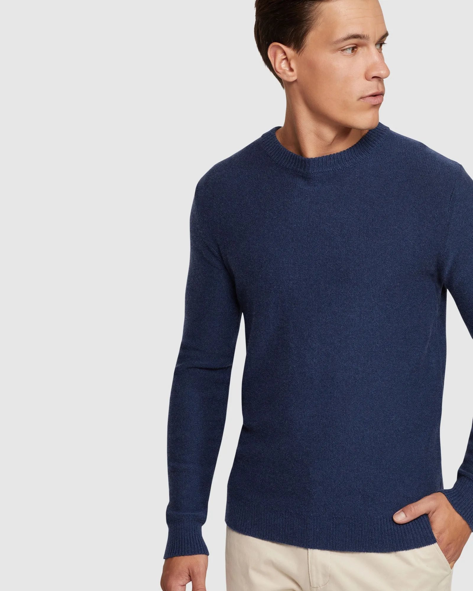 Leon Crew Neck Wool Rich Pullover